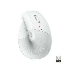 Logitech Lift Vertical Ergonomic Mouse - Optisk Trådløs Hvid for Optimal Komfort og Præcision